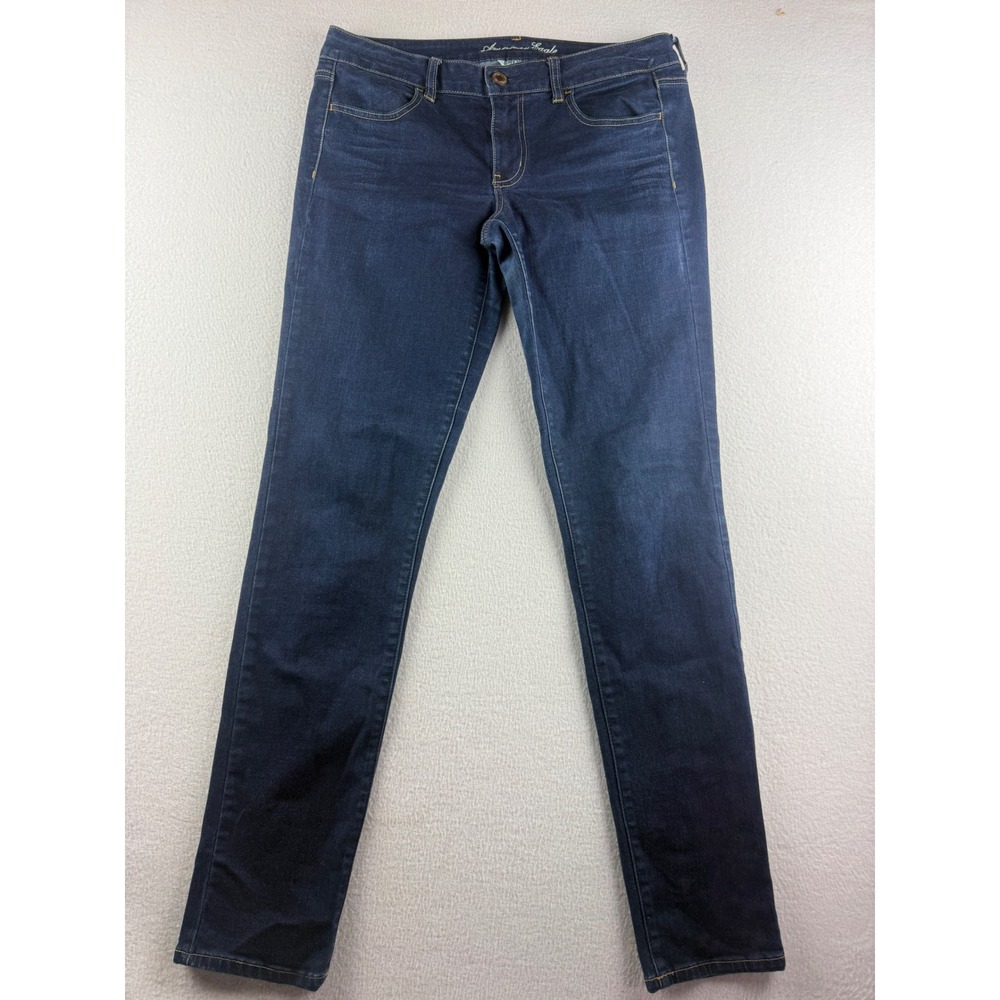 American Eagle Womens Super Stretch Jeggings Dark Wash Skinny Jeans 12 Long